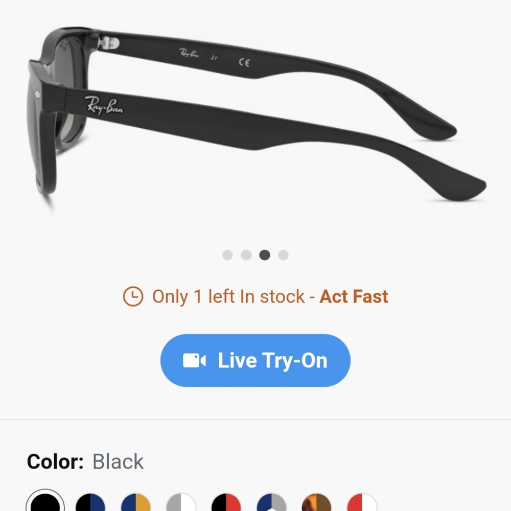 Ray-Ban Jr sunglasses black - Picture 3 of 9